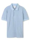 Givenchy Boy's 4g Embossed Terry Cloth Polo Shirt In Blue