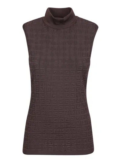 Givenchy 4g Jacquard Roll-neck Knit Top In Default Title