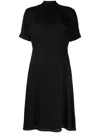 Givenchy 4g-jacquard Silk Midi Dress In Black
