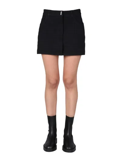 Givenchy 4g Jacquard Skirt In Black
