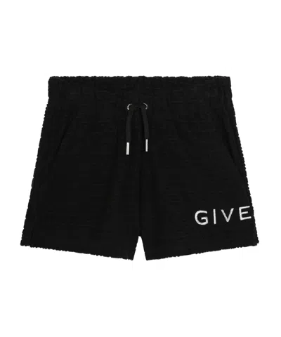 Givenchy 4g-jacquard Terry Shorts In Black