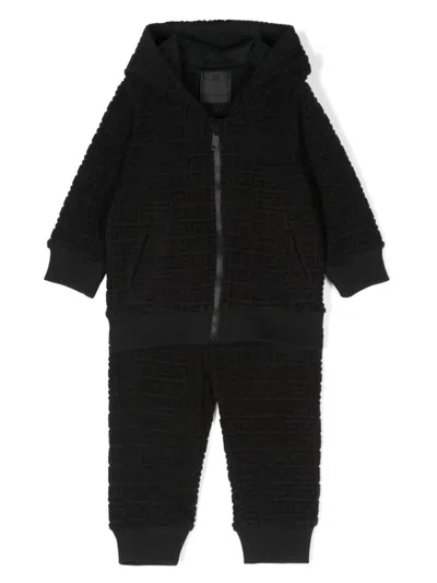 Givenchy Babies' 4g-jacquard Track Suit In Black