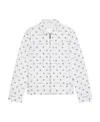 Givenchy 4g Jacquard Zipper Casual Jacket In White