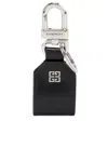 Givenchy 4g Keyring In Leather In Black