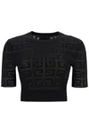 GIVENCHY 4G KNIT CROP TOP IN