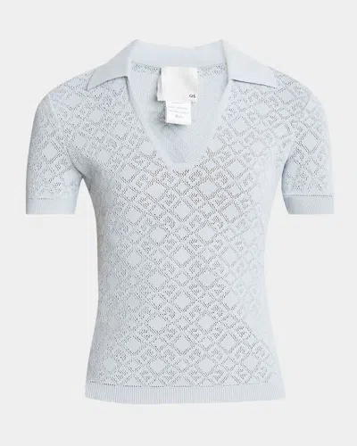 GIVENCHY 4G KNIT SHORT-SLEEVE POLO SHIRT