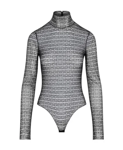 Givenchy 4g Lace Bodysuit In Black