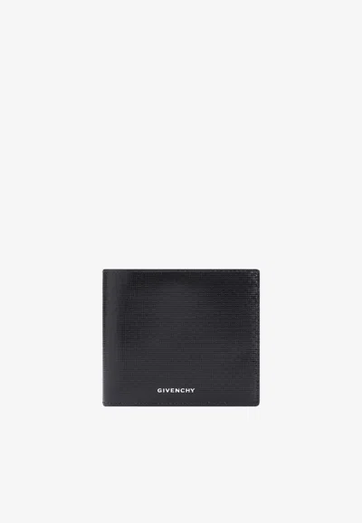 Givenchy 4g Leather Bi-fold Wallet In Blue