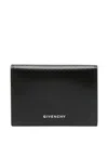 Givenchy 4g-leather Card Holder In 黑色