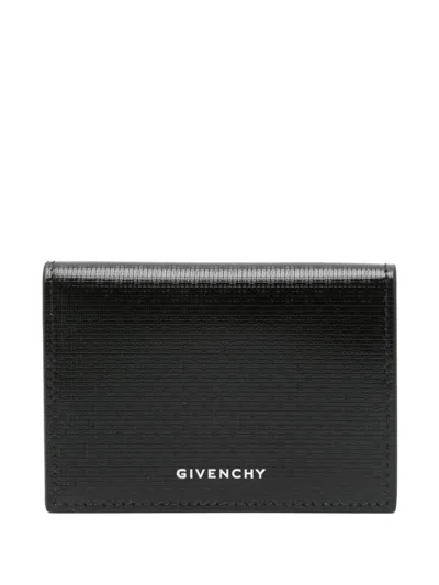 Givenchy 4g-leather Card Holder In 黑色