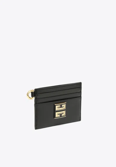 Givenchy 4g Leather Cardholder In Black