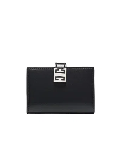 Givenchy 4g Leather Cardholder In Black