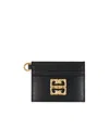 Givenchy 4g Card Holder In Box Leather In Black