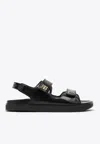 Givenchy Women Leather Sandals With 4g Metal Details In Black