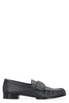 Givenchy Classic Lambskin Loafers With Ruched Detailing In Black