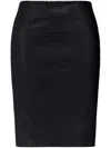 Givenchy 4g Leather Skirt In Black