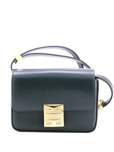 Pre-owned Givenchy 4g Leather Small Shoulder Bag In Green