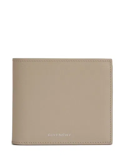 Givenchy 4g Leather Wallet In Neutral