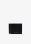Givenchy 4g Leather Wallet With Money Clip In Black