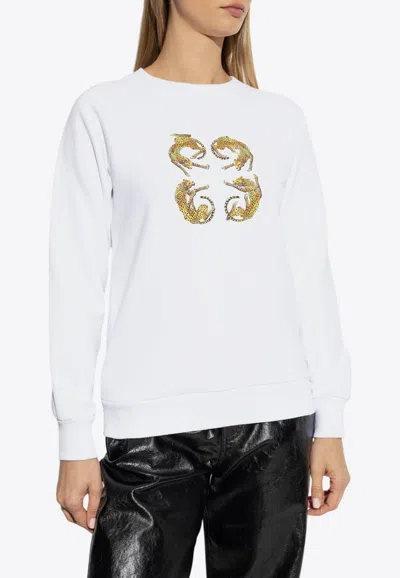 GIVENCHY 4G LEOPARD PRINT FLEECE SWEATSHIRT