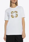 Givenchy 4g Leopard Print T-shirt In White