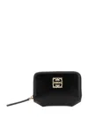 Givenchy Black Wallet With 4g Plaque On The Front And Logo Printed On The Back In Leather Woman In Black