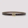Givenchy Dark Brown Signature Buckle Belt In Dark Brown Light