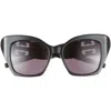 Givenchy 4g Liquid 54mm Square Cat Eye Sunglasses In Black