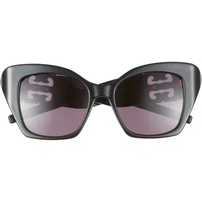 Givenchy 4g Liquid 54mm Square Cat Eye Sunglasses In Black