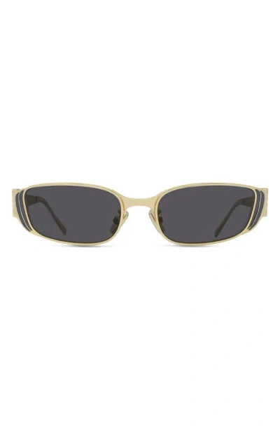 Givenchy 4g Liquid 55mm Rectangular Sunglasses In Gold