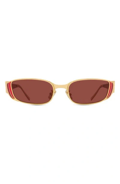 Givenchy 4g Liquid 55mm Rectangular Sunglasses In Multi