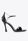 Givenchy 4g Liquid 90 Leather Sandals In Black