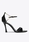 Givenchy 4g Liquid 90 Leather Sandals In Black