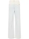 Givenchy 4g Logo Oversized Jeans In Blue