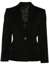 Givenchy Elegant Wool Blazer With Signature 4g Emblem In Black