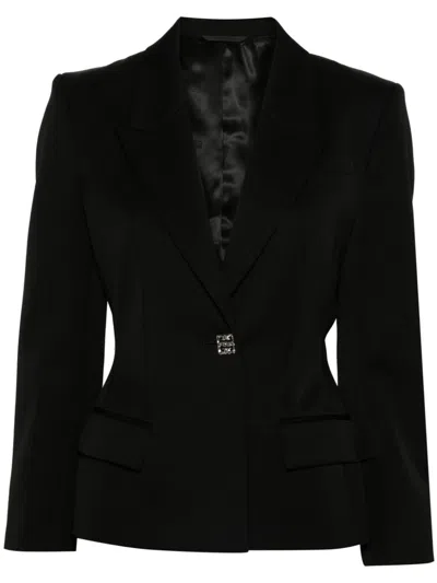 GIVENCHY 4G LIQUID-BUTTON WOOL BLAZER