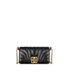 Givenchy 4g Liquid Chain Wallet In Quilted Leather In Black