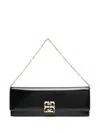 Givenchy 4g Liquid Long Clutch Bag In Leather In Black