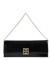 Givenchy Black Calf Leather 4g Liquid Clutch Bag In Black