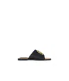Givenchy 4g Liquid Black Flat Mules In Black