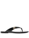 Givenchy Thong Sandal In Black