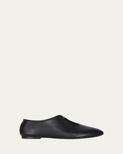 GIVENCHY 4G LIQUID LEATHER BALLERINA FLATS
