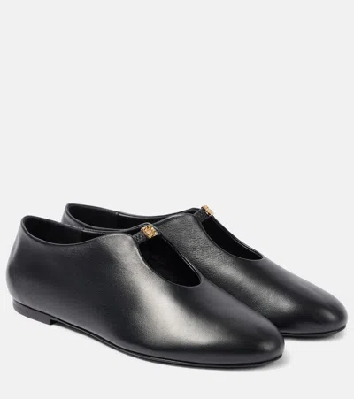 GIVENCHY 4G LIQUID LEATHER BALLET FLATS
