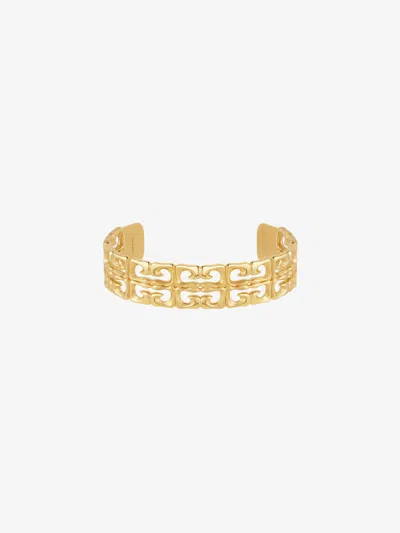 Givenchy 4g Liquid Open Cuff Bracelet In Metal In Gold