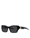 Givenchy 4g Liquid Rectangle Acetate Sunglasses In Black/smoke