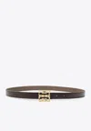 Givenchy Dark Brown Signature Buckle Belt In Brown