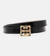 Givenchy 4g Liquid Reversible Leather Belt In Black