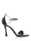 Givenchy 4g Liquid 90 Leather Sandals In Black