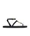 Givenchy 4g Liquid Thong Sandals In Black