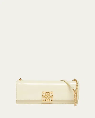 Givenchy 4g Liquid Small Chain Shoulder Bag In Leather In 156 Cream